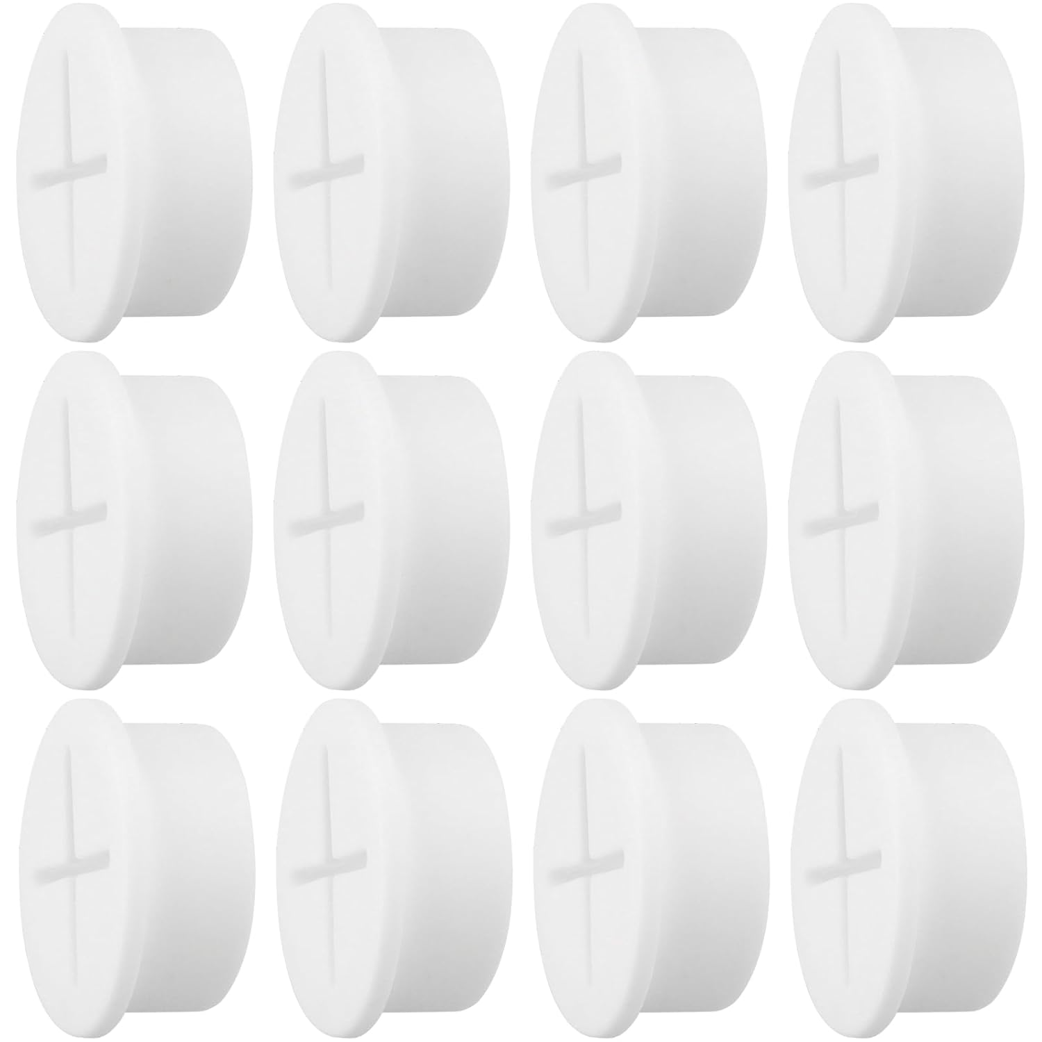 Desk Grommet,1 Inch Flexible Rubber Grommets, Silicone Cable Cord Grommet Wire Hole Cover for Desk, Table and Other Furnitures(12Pack)