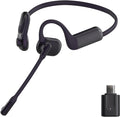 Pilot P200b Pro Wireless Headset with Mic for Work,50dB AI Noise Cancelling Microphone Headphones for Call,Bluetooth 5.3 Open Ear Computer Headset with Microphone & USB-C for Office,Meetings,WFH
