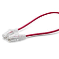 TRUECABLE Cat6 Component Rated Patch Cable, Unshielded (U/UTP), 1ft, Red, 28AWG Solid Copper, Snagless 10G High-Speed Ethernet Cable, PoE++ 4PPoE 100W, UL Listed, RoHS-3, 1 Pack