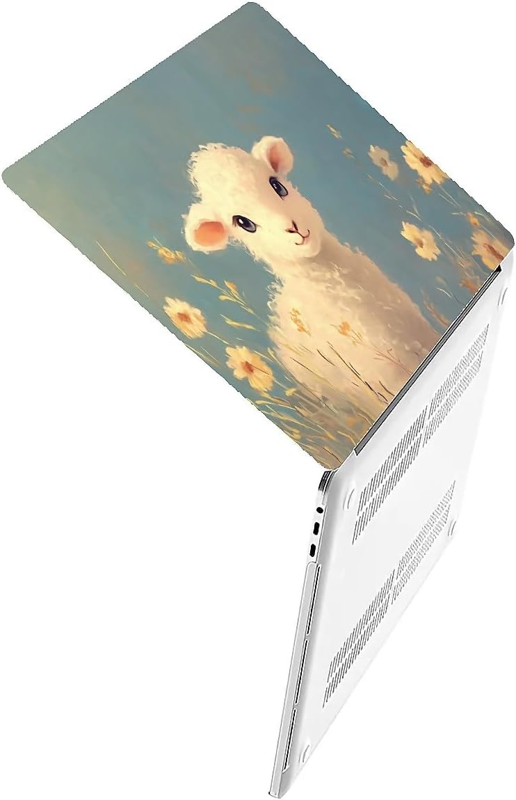 Compatible with MacBook Air 13.3 13.6 Inch Case 2022 2021 2020 2019 Plastic Hard Shell Case Cover,13.3 Pro(A1706/A1708/A1989/A2159/A2289/A2338), Cute Little Lamb