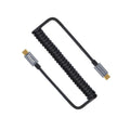 CableCreation Micro USB to Micro USB Coiled Cable 0.56ft to 4ft, Coiled Micro OTG Cable with Gold Plated Connector Aluminium Shell Works for Raspberry Pi Zero, Smart Phones, DJI Remote, Black