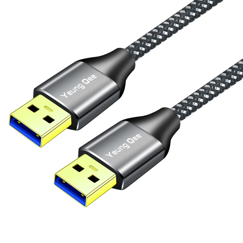 USB 3.0 A to A Male Cable 10 ft,Super Speed Type A Male to Male Cable USB 3.0 Double End USB Cord for Hard Disk, Cameras,Laptop Cooler, DVD Player and More (10FT/3M)