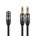 J&D 3.5 mm to 2X 3.5 mm Cable, Gold Plated Joint Copper Shell Heavy Duty 3.5mm 1/8 inch TRS Female to Dual 3.5 mm 1/8 inch TRS Male Y-Splitter Stereo Audio Adapter Cable, 0.65 Feet