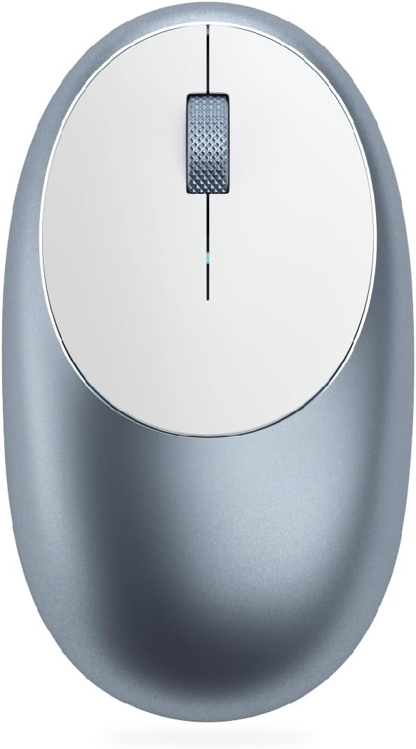 Satechi M1 Wireless Bluetooth Mouse, USB-C Rechargeable, Compact & Portable, for Mac/Windows, Compatible with M4/M3/M2 MacBook, Pro, Air/iMac/iPad Pro, iPhone 16/15/14 & More - Blue