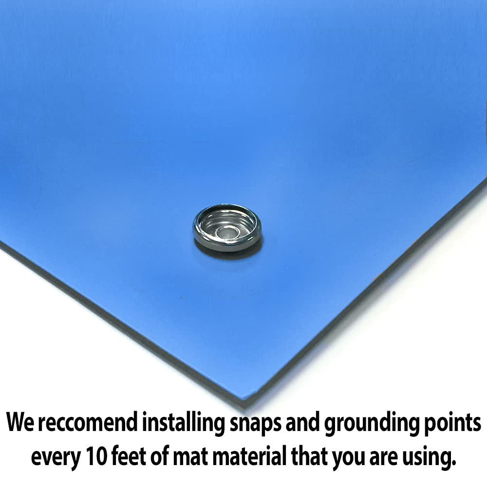 RubberStat Dual Layer ESD Workstation Rubber, Soldering, Cell Phone Repair - 36"x50' Royal Blue