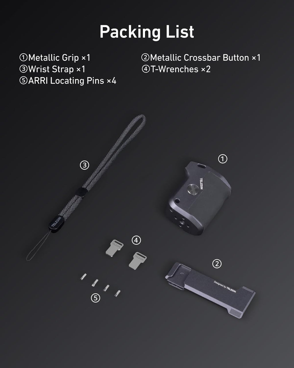 TELESIN Street Grip Kit For Hero 9-13 | Without Metal Rabbit Cage | Camera Grip Holder with Seesaw Design | Ergonomic Handle Grip Design | Backup TF Card Slot | Quick Battery Access | Vlog Grip Holder