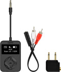 eppfun Bluetooth Auracast Transmitter, LC3, AptX Lossless, AptX HD, USBC/3.5mm Aux Inputs, Bluetooth 5.4, Qualcomm Chip, for TV, PC,Airplane,Phones