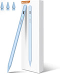 Stylus Pen for iPad 2018-2025: 15 Mins Fast Charging Pencil 1 Generation with Tilt Sensitivity Palm Rejection - Work for iPad Air 3 4 5 M2 M3- Pro 11" 12.9" M4 - Mini 5 6 - iPad 6 7 8 9 10 11 (Blue)
