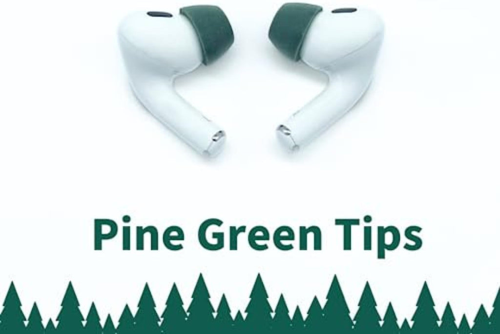Comply Memory Foam Replacement Earbud Tips for Apple AirPods Pro 1 & 2 | Ultimate Comfort, Secure Fit, Superior Noise Isolation | Anti Slip, Prevent from Falling Out | Green (S/M/L) (3 Pairs)