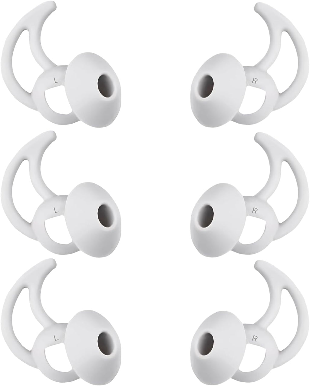Medium Earbud Replacement Tips Silicone Ear Bud Tips Compatible with Bose Quietcomfort and Sport Headphone Ear Tips Earbud Cap 3 Pairs S M L