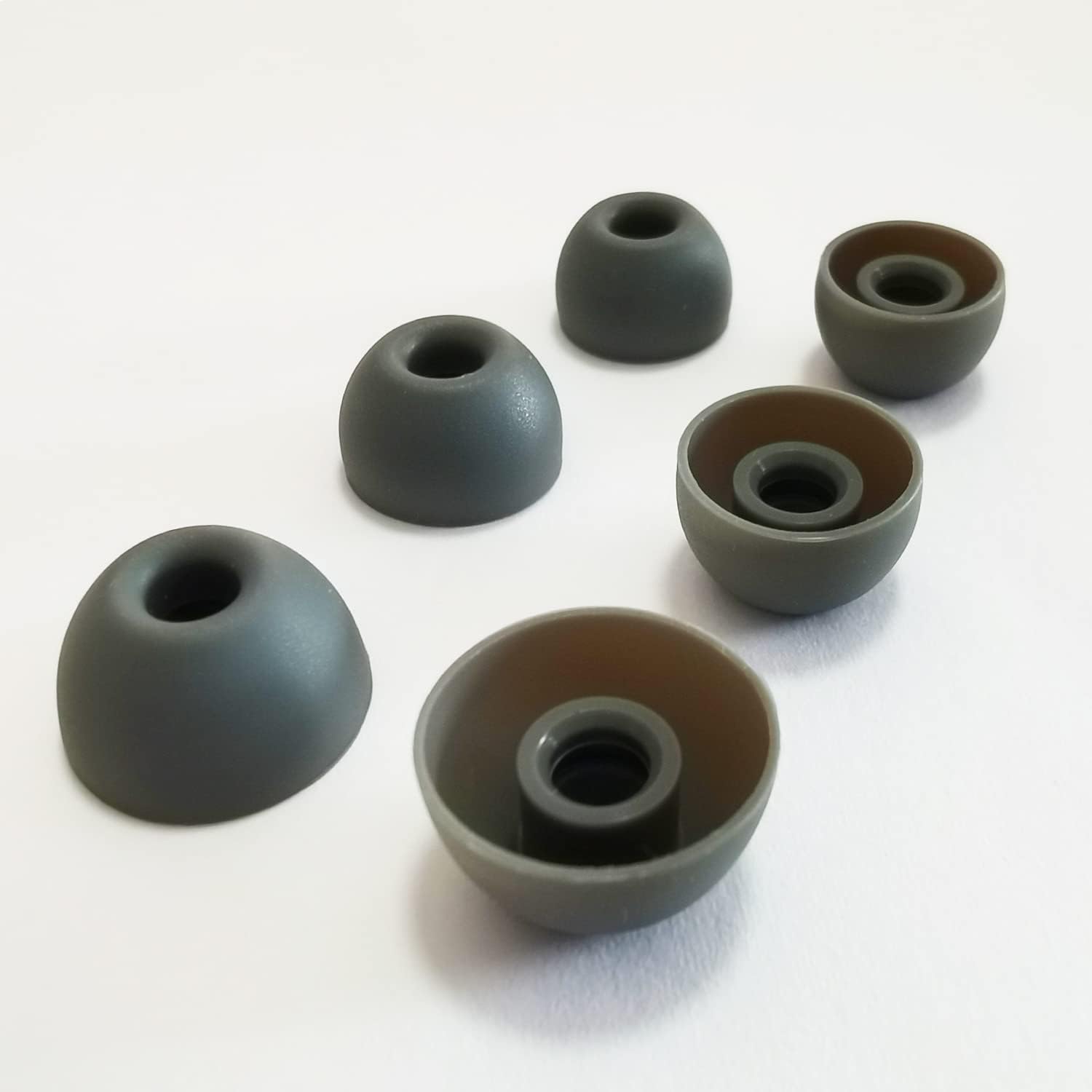 Silicone Ear Tips for Beats Fit Pro Replacement Tips for Beats Fit Pro/Beats Studio Buds Earbuds 6 Pairs LMS Gray