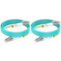 0.66ft/0.2m LC LC Multimode Fiber Patch Cables MMF, 50/125μm 10G/40G/100G LSZH by RamboCables
