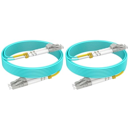 OM3 LC to LC Fiber Patch Cable Multimode 13ft/4m, MM Fiber Optic Patch Cable by RamboCables