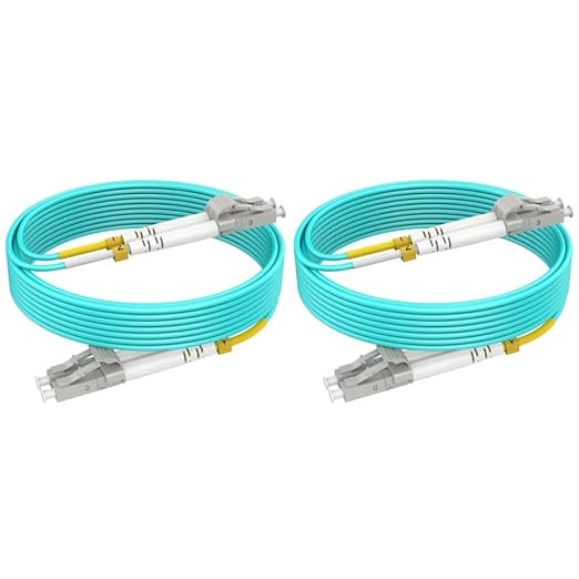 1.6ft/0.5m LC LC Multimode Fiber Patch Cables MMF, 50/125μm 10G/40G/100G LSZH by RamboCables