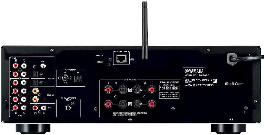 R-N600A Network Receiver with Streaming, Phono and Built-in DAC, Silver