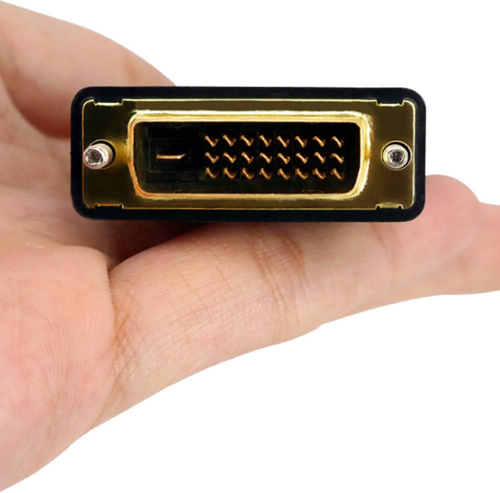 Bi-Directional HDMI Female to DVI-D(24+1) Male Adapter, 1080P DVI to HDMI Conveter (1, Black)
