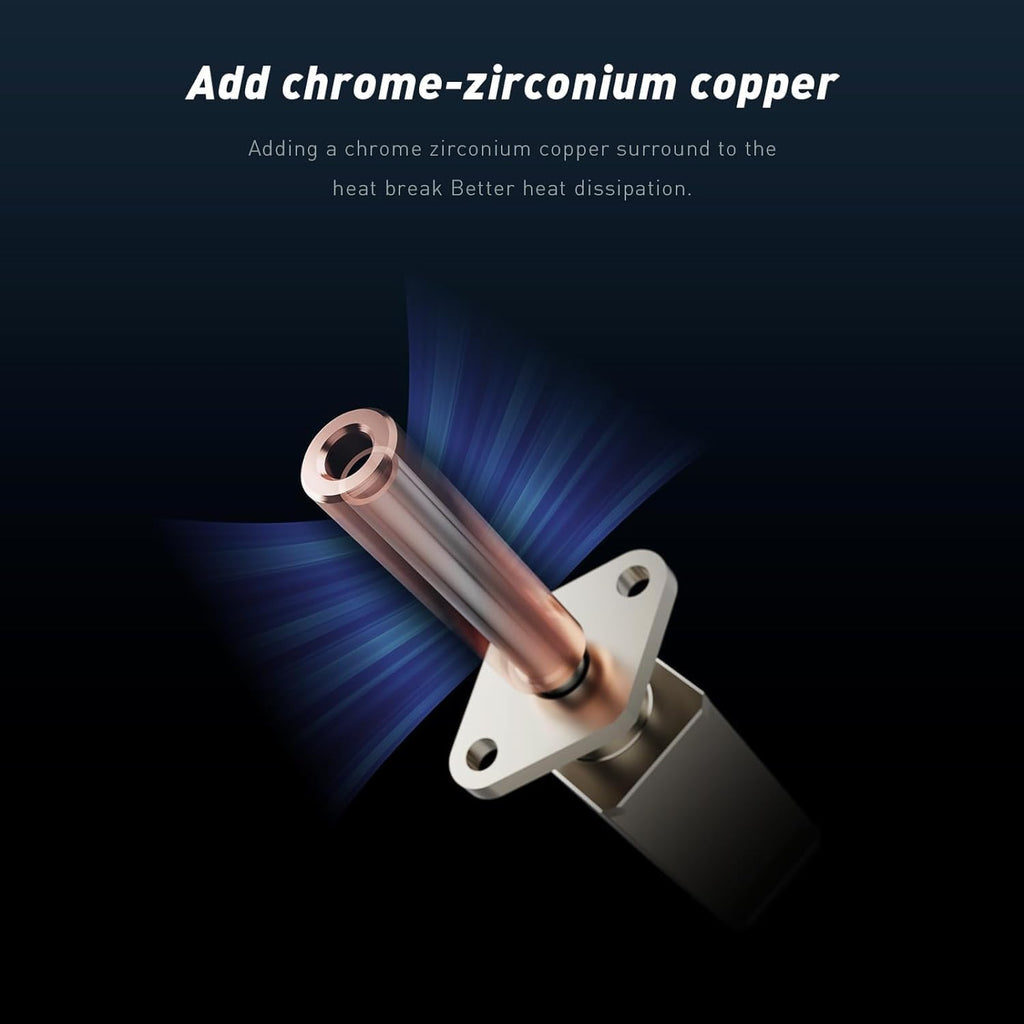JUUPINE Upgraded Bambu Labs hotend Kit for Bambu Lab X1/X1C/P1P/P1S 3D Printer,500℃ High-Temperature Hardened Steel 0.4mm Nozzle Assembly Kit, Compatible with Bambu Labs X1/P1P Series