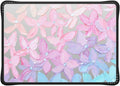 CASETiFY Impact MacBook Air 13.6" (M2-M4) Case [Cushioned Impact Corners/Scratch-Resistant/Anti-Slip Grip] - Clear Hydrangea Blooms - Clear Black