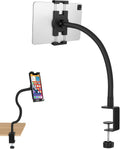 Tablet Stand Holder,Gooseneck Desktop iPad Mount for Table/Bed/Lectern/Kitchen,19.7" Flexible Adjustable Arm,Compatible with 4.7~12.9" iPad/iPhone/Nexus/LG G Pads/e-Reader/Kindle/Switch/Galaxy Tabs