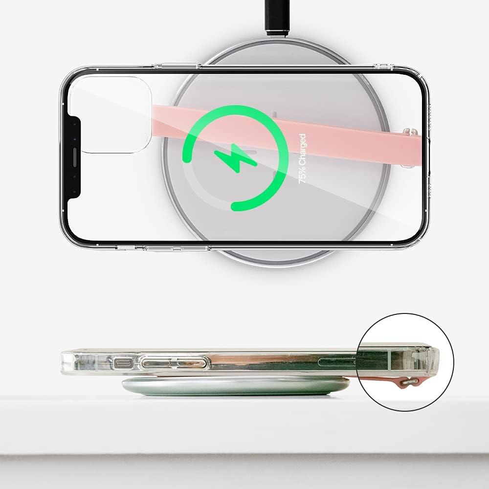 Sinjimoru C-Shaped Clip Finger Phone Grip, Silicone Mobile Phone Strap with Loop Holder for iPhone & Samsung. Sinji Loop Clip WineRed 210