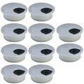 10 Pcs Desk Grommet 2" / 50 mm, Desk Cord Hole Cover, Cable Grommet ABS Plastic, Desk Hole Grommet for Home & Office Pc, Detachable Cable Cord Organizer-Silver Sand