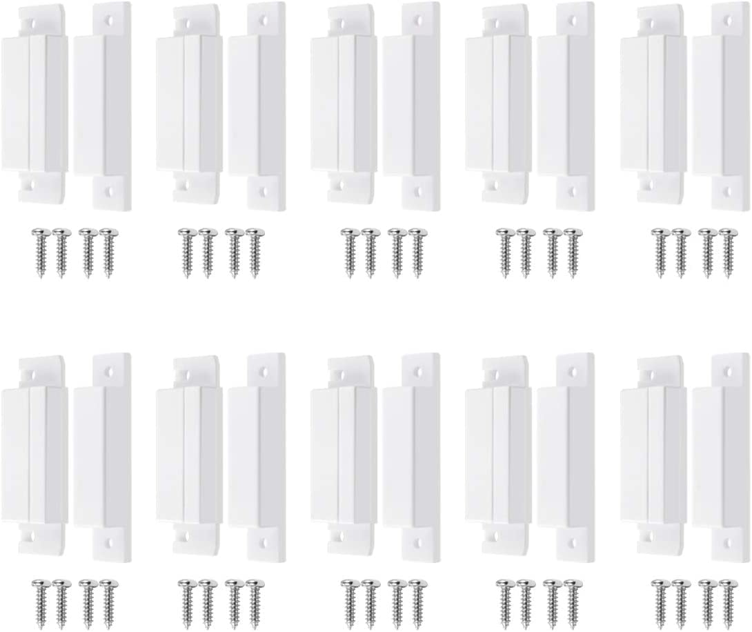MC-31 Surface Mount Wired NC Door Contact Sensor Alarm Magnetic Reed Switch White 10pcs