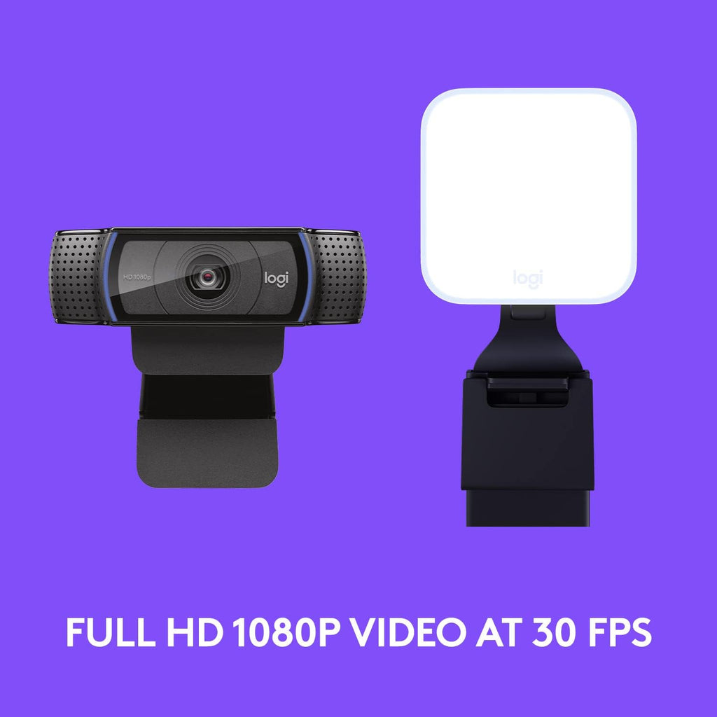 Logitech C920x HD Pro + Logitech for Creators Litra Glow - The Perfect Solution for Great on-Camera Looks