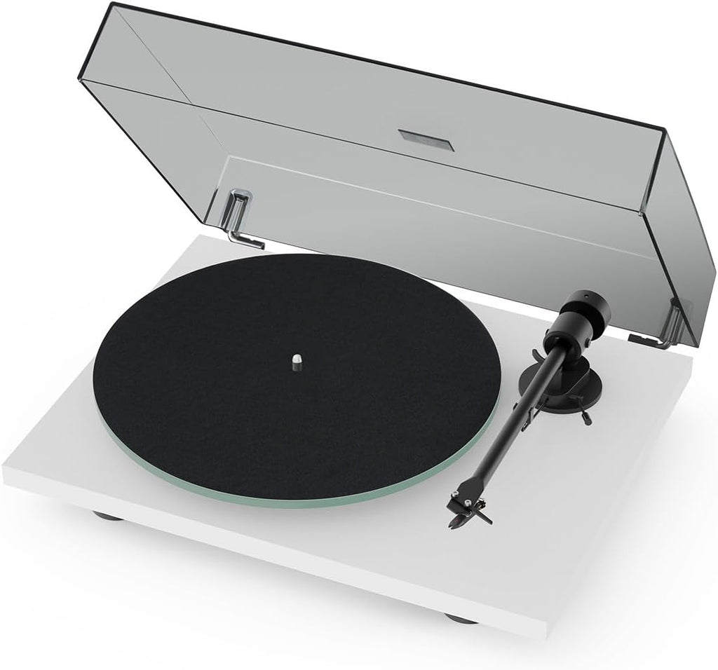 Pro-Ject T1 Evo Phono Turntable with Built-in Preamp (Satin White)