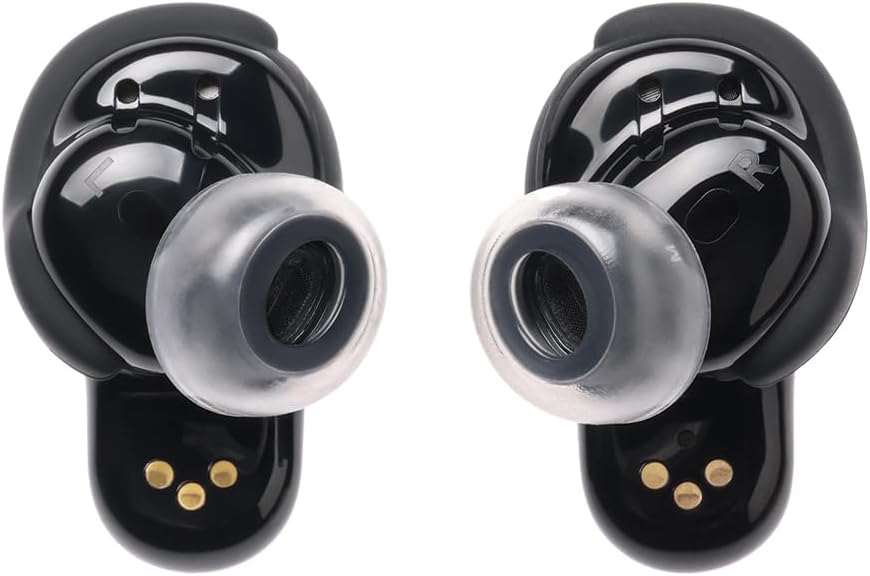 AZLA SednaEarfit Crystal for Bose Earbuds 2 Pair - Bose Earbuds Replacement Tips - Compatible with Bose Quietcomfort Ultra Earbuds, Bose QC Earbuds II (L)