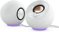 Creative Pebble SE Minimalist 2.0 USB-C Powered PC Speakers with RGB Lighting, 3.5 mm AUX-in, Up to 4.4W RMS Power for Computers and Laptops (White)