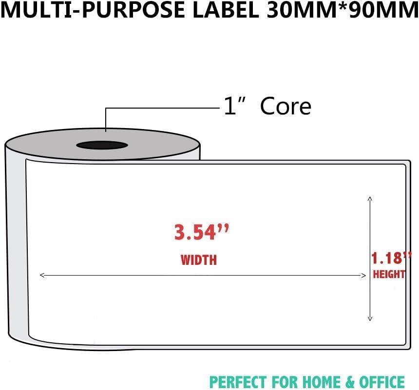 200 Pcs Cable Labels - Waterproof Wire Cord Label, Tear Resistant Wire Labels, Self Adhesive Cord Organizing Label, for Cable Management, Compatible with PUQU AQ20 Label Makers(Red) 30 * 90mm