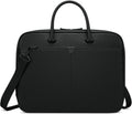 Lenovo 15.6-inch Laptop Bag (T200) - Water Resistant Leather Messenger Bag with Padded Device Compartment – Multi Compartment Professional Handbag with Shoulder Strap for Travel & Business