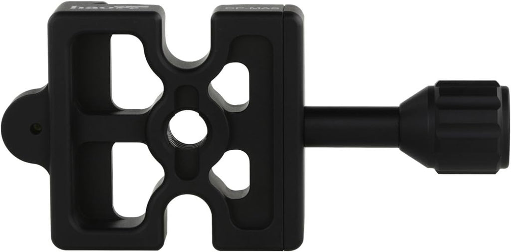 Haoge CP-MAS Screw Knob Clamp Adapter Mount for Quick Release QR Plate Camera Tripod Ballhead Monopod Ball Head Fit Arca Swiss and Manfrotto 200PL-14 RC2 Plate
