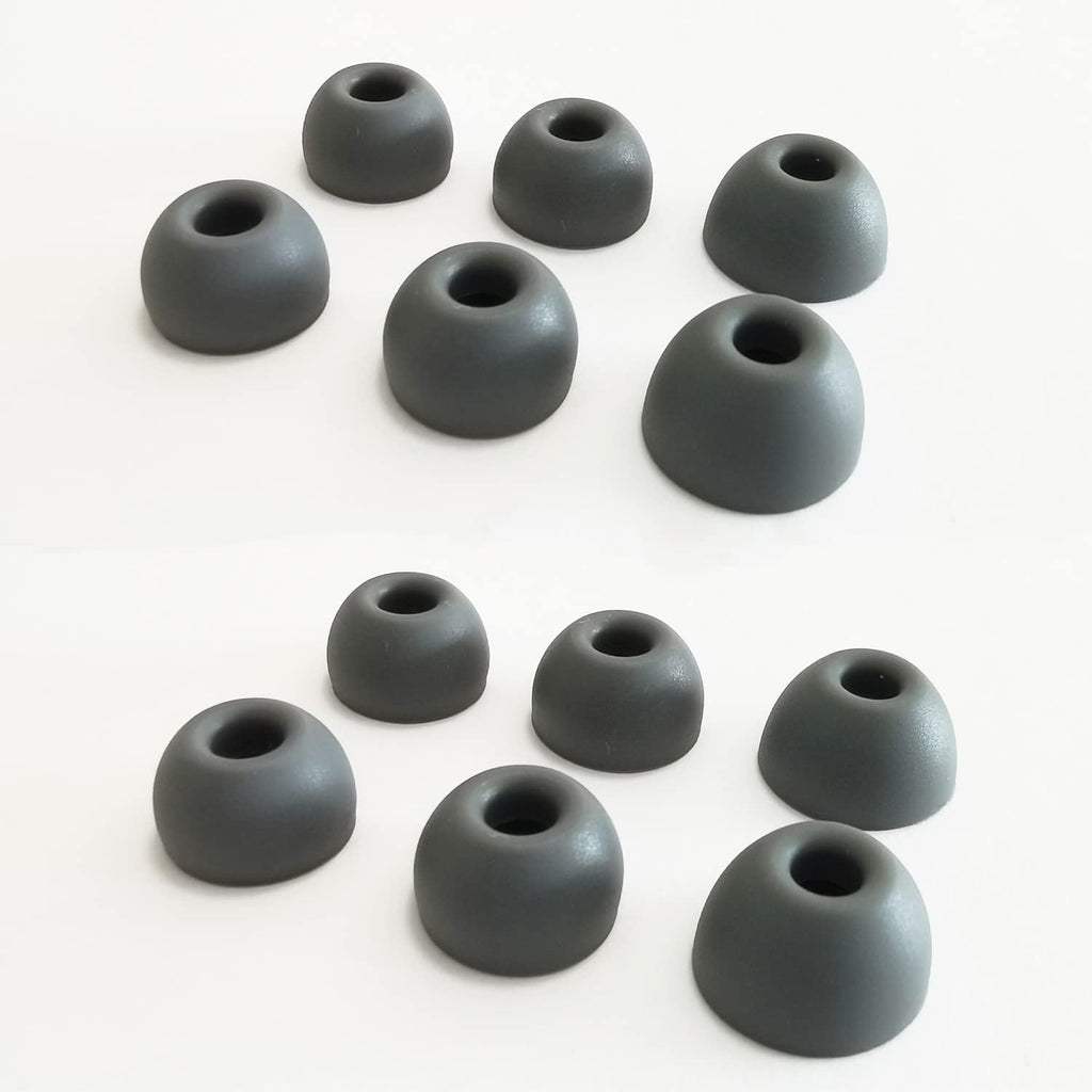 Silicone Earbuds Tips for Beats Fit Pro/Beats Studio Buds Ear Tips Replacement for Beats Earbuds 6 Pairs LMS Gray