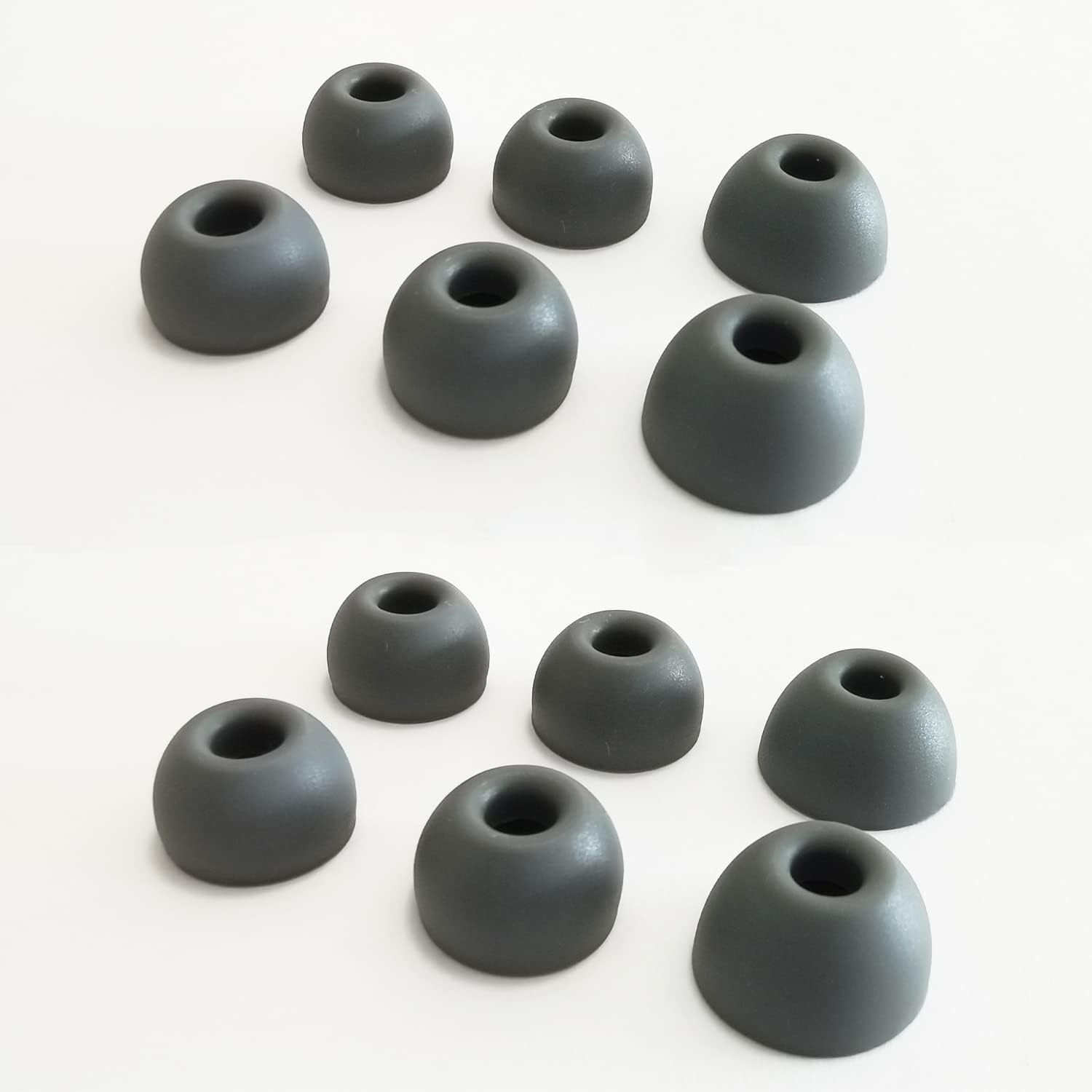 Silicone Earbuds Tips for Beats Fit Pro/Beats Studio Buds Ear Tips Replacement for Beats Earbuds 6 Pairs LMS Gray