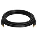 Cmple - 12 ft 3.5mm Aux Audio Cable, Male to Male, Black, Compatible with Car, Phone, Headphones, PC, TV