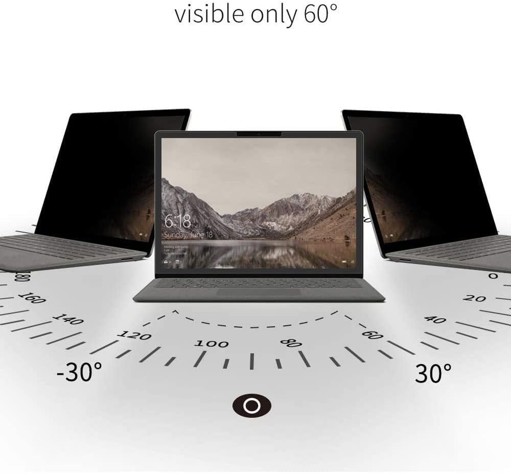 for Microsoft Surface Laptop 6/5/4/3/2/1 th Gen 15 inch Privacy Screen Protector Filter,Bubble Free Anti-Spy Anti-Glare Anti Blue Light Filter(for Surface Laptop 1/2/3/4/5/6 15 Privacy Screen Shield)