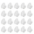 20Pcs Desk Grommet, 1" (25mm) White Silicone Cord Hole Cover, Flexible Rubber Wire Grommets, Wall Grommets for Cables Management, Table, Countertop, Cabinets and Furnitures Wire Organizer