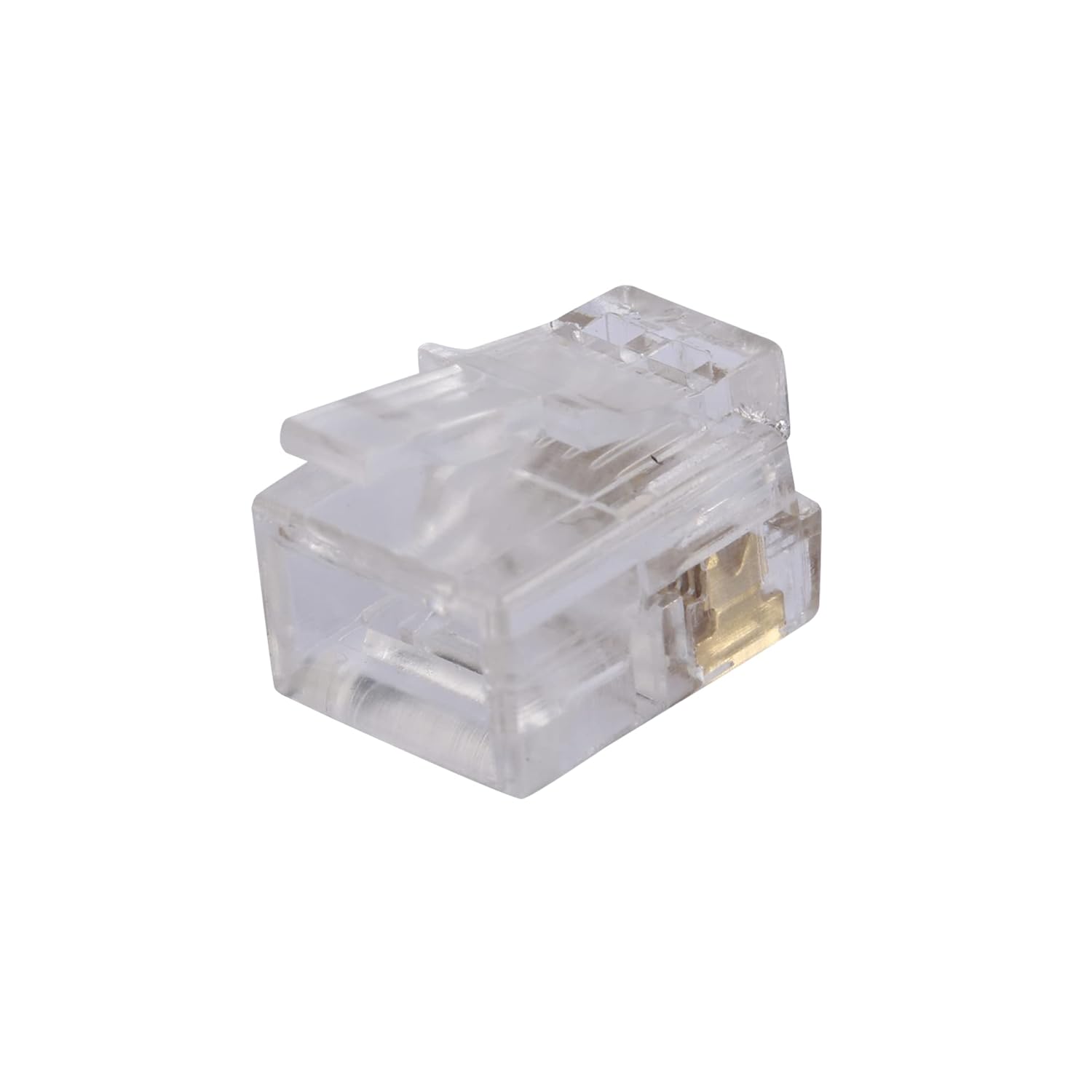 LanSenSu 25 Pack RJ11 Plug 6P4C Phone Modular Telephone Cord Connector Adapter Crimp