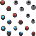Replacement Earbud Tips Earbud Covers Silicone Tips Ear Gels Fit for Inner Hole from 3.8mm - 5.1mm Earphones 9 Pairs S/M/L