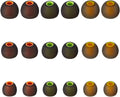 Earbud Tips Soft Silicone Earbuds Replacement Tips Fit for in-Ear Headphones(Inner Hole from 3.8mm - 4.2mm Earphones) 9 Pairs S/M/L