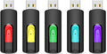 Aiibe 128GB Flash Drive 5 Pack 128GB USB Flash Drives Thumb Drive 128 GB USB Drive USB 2.0 Memory Sticks Jump Drives 128G (5 Pack, Red Green Cyan Yellow Purple)