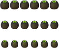 Earbud Tips Soft Silicone Earbuds Replacement Tips Fit for in-Ear Headphones(inner hole from 3.8mm - 4.2mm earphones) 9 Pairs S/M/L,Black/Green
