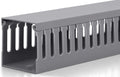ZhiYo 2x2in Server Rack Cable Management, 6.6ft Cable Duct Cable Raceway Kit, Electrically Safe PVC for Network Cable Management, Open Slot Wire Raceway for Computer Under Desk, Wire Duct Grey