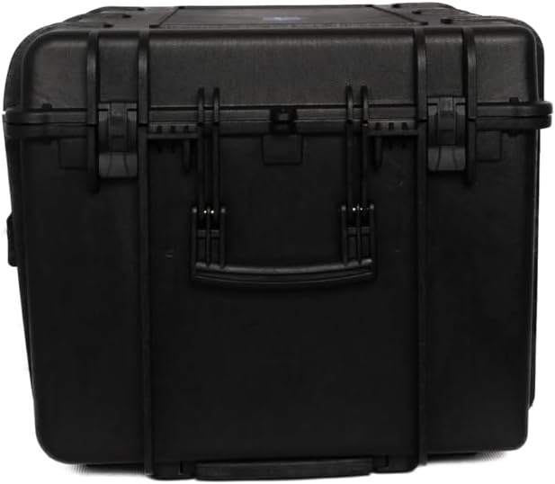Valkyrie V133 Waterproof Rolling Hard Case with Foam - Camping Storage Box for Cameras, Drones, Accessories - Waterproof Tool Box with Lock Hardware, Large Hard Case (Black, 33.5 x 22.2 x 16.9)