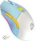 DAREU Wireless Wired Gaming Mouse Dual-Mode Rechargeable 7 Programmable Buttons,10K DPI,RGB and 7 Adjustable DPI Levels up to [150IPS] [1000Hz Polling Rate] for PC Notebook Mac