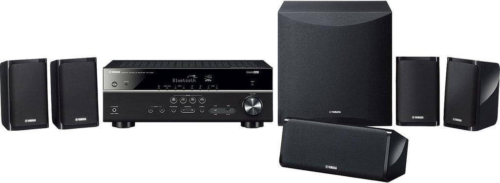 Yamaha Audio YHT-4950U 4K Ultra HD 5.1-Channel Home Theater System with 8" 50W RMS Powered Subwoofer Speakers, AV Receiver, True Surround Sound with Bluetooth Music Streaming (Black)