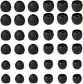 18 Pairs Silicone Earbud Tips Replacement Ear Tips Earbuds Cap for in- Ear Headphones Eartips (Inner Hole from 3.8mm-5.5mm Earphones) Earbud Replacement Tips Ear Buds Tips S M L,Black