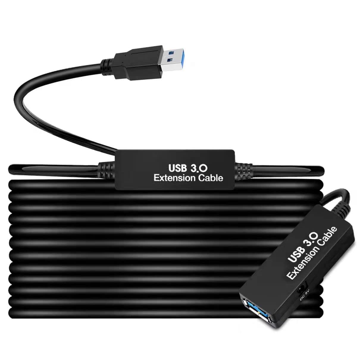 33FT USB 3.0 Active Extension Cable,USB Extension Cord A-Male to A-Female,Compatible with Oculus Quest 3 VR,Headset,Hard Drive,Printer,Webcam,Scanner,PS4 More