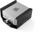 Mac mini M4 2024 Secure Mounting Bracket with Integrated Lock Head, Anti-Theft Steel Holder with Keyed Lock for Offices, Schools, and Public Spaces - Black